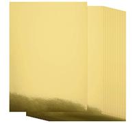 Metallic Gold Cardstock Paper, 60pcs of 8.5”x11” (250 GSM) - Gold Paper Foil Board, Mirror Finish Surface - Die Cut and Plotter Compatible - Perfect for Crafting, Invitations & Decorations