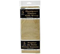 Metallic Gold Tissue Sheets (50cm x 66cm) 5 Count - Premium Quality, Large Gift-Wrapping Paper for Crafts, Decorations, and Special Occasions