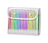 Metallic Highlighter Pen with Glitters Effect Smooth Writing Gel Inks Markers for Students Artists and Craft Lovers Sparkling Journaling