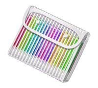 Metallic Highlighter Pen with Glitters Effect Smooth Writing Gel Inks Markers for Students Artists and Craft Lovers Sparkling Journaling