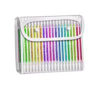 Metallic Highlighter Pen with Glitters Effect Smooth Writing Gel Inks Markers for Students Artists and Craft Lovers Sparkling Journaling