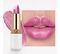 Metallic Hot Pink Glitter Lipstick,TransferProof Pale Pink Diamond Lipstick,High Impact Shimmer Lipcolor,Moisturizing Non-Sticky High Pigmented Lip Makeup for Women,Lip Makeup Gift (10Sakura Pink)