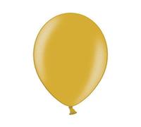 Metallic Latex 11" Balloons Gold 060 Pack of 100 by Belbal