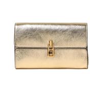 Metallic Leather Clutch Chain Strap - female - Coccinelle - Wallets & Cardholders - Yellow - ONE SIZE - Accessories ONE SIZE