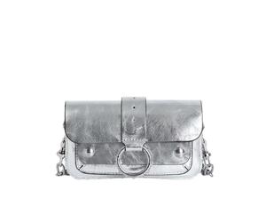 Metallic Leather Kate Wallet with Chain - female - Zadig & Voltaire - Shoulder Bags - Gray - ONE SIZE - Bags ONE SIZE