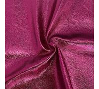Metallic Leatherette Fabric Sold by The Yard Shiny Faux Leather Crafting Soft Faux Leather Fabric for Home Upholstery Bags Wallets Making, Hot Pink