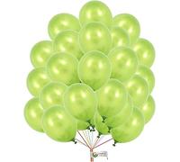 Metallic Light-Green Balloons 12 inch Fruit Green Balloons for Engagement Wedding Anniversary Green Theme Birthday Decorations 25 Pcs