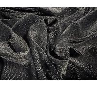 Metallic Lightweight Single Jersey Fabric, per metre - Lurex Sparkle - Charcoal Grey & Silver
