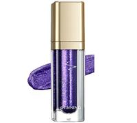 Metallic Liquid Glitter Eyeshadow - Long Lasting Waterproof Matte Shimmer - Highly Pigmented Sparkly Eye Shadow - Easy to Blend - with Eyeliner Pen - Purple Crystal Glow(13#)
