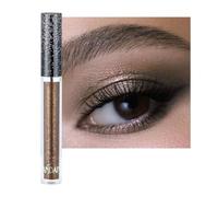 Metallic Liquid Glitter Eyeshadow Stick | Long-Lasting, Quick-Drying, Waterproof Shimmer Highlighter for Smokey & Sparkly Eyes | Beauty Cosmetics Eye Shadow Makeup for Women & Girls - Dark Brown