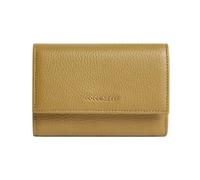 Coccinelle Purse Metallic Soft Wallet Grainy Leather Seagrass Khaki