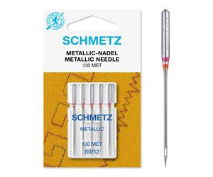 (Metallic (Metafil), Size: 80/12) Schmetz Sewing Machine Needles, 5pk
