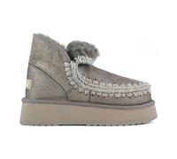 Metallic Mini Eskimo Platform Boot - female - Mou - Winter Boots - Gray - 3 UK - Shoes 3 UK