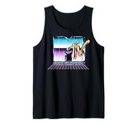 Metallic MTV Logo 80s Vaporwave Neon Tank Top