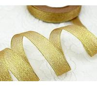 Metallic Organza Ribbon Gold Size 20mm, Christmas Wrap Presents Crafts Jewellery Making Fashion Charms Decoration Buy 3 & GET 1 Free
