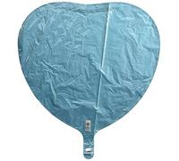 Metallic Pastel Blue Heart Foil Balloon Party Decoration - 1 Pc.