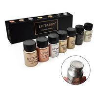 Metallic Pigment Powder for Epoxy Resin, Copper/Silver/Gold Metallic Powder and Black/Pearl White Mica Powder, Fine Real Mica Metal Dye for Kintsugi, Painting Arts, Polymer Clay, Tray, Countertops