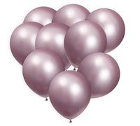 Metallic Pink Balloons 100 Pack, 12 Inch Chrome Pink Balloons For Birthdays, Weddings, Baby Showers, Holidays