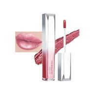 Metallic Pink Lip Gloss Diamond Glitter Lipstick Waterproof, Lightweight Pink Metallic Lip Gloss Smooth Long Lasting Lipgloss Liquid Cream Eyeshadow