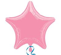 Metallic Pink Star Foil Balloon Party Decoration - 1 Pc.