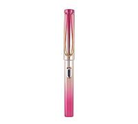 Metallic Piston-Filled Fountain Pen Fine Nib Large Storage Capacity for Ideal for Student Kid Calligraphy Practicing Pens Kit with Feather Pens Oblique Tip for Kids Beginners Writer