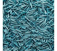 Metallic/Polished Rods - Cake or Cupcake Decoration Sprinkles (Metallic Blue, 100g)