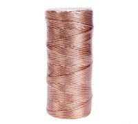 Metallic Polyester Cord Rope 1.5mm X 100m Gold Silver Red Rose Gold Bronze String For Wrapping Bows Jewelry Making Diy Crafts Decorative Ribbon Twine Supplies(Rose gold)
