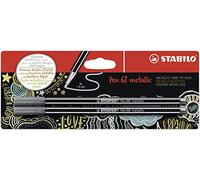 Metallic Premium Felt Tip Pen - STABILO Pen 68 Metallic - Silver