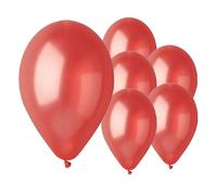 Metallic Red Biobased Natural Rubber Latex Balloons 33cm / 13 in