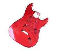 Metallic Red Poplar Wood Electric Guitar Body DIY Guitar Barrel Guitar Parts 5.7cm Pocket Width