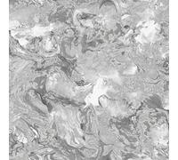 Metallic Ripple Liquid Marble Elixir Swirl Grey Silver Shimmer Wallpaper WD0040