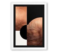 Metallic Ripples Minimalist Framed Wall Art Print A1 (84.1×59.4cm) White, Wall Decor for Living Room, Bedroom, Office & Home, Ready to Hang, Art Gift