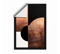 Metallic Ripples Minimalist Unframed Wall Art Print A3 (42×29.7cm), Wall Decor for Living Room, Bedroom, Office & Home, Art Gift