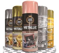 Metallic Rose Gold Paint 400Ml Brilliant Gloss Finish For Metal Wood Plastic Interior Exterior Surfaces 2677