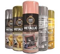 Metallic Rose Gold Spray Paint 400ml - Premium Gloss Shimmer Finish Aerosol for Wood, Metal, Plastic & More - Fast Drying Decorative Metallic Paint for Crafts, Furniture & DIY Projects 2677