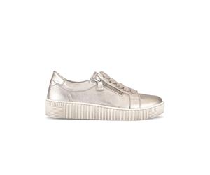 Metallic Satin Sneakers Gabor Argenté 36
