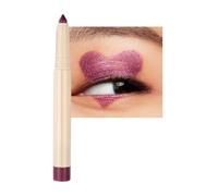 Metallic Shimmer Eyeshadow Stick In Berry Purple - Intense, Waterproof, Creamy Eye Pencil, Long-Lasting Makeup For Party, Date, Photoshoot & Daily Wear, Highly Pigmented
