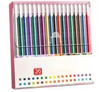 Metallic Shimmer Markers for Journaling Art Projects, 36 Colors Glitter Gel Pens Set, Sparkle Writing Drawing Pens with Smooth Flow Ink, Scrapbooking Craft Supplies