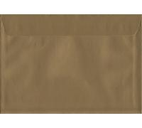Metallic Shiny Gold C4 229mm x 324mm Self Sealing C4 Colour Envelope 120gsm (Pack of 100)