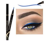 Metallic Shiny Smoky Eyes Waterproof Glitter Liquid Eye Binders 5 ml Eyeliner Blue Waterproof (E, One Size)