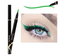 Metallic Shiny Smoky Eyes Waterproof Glitter Liquid Eye Binders 5 ml Eyeliner Blue Waterproof (K, One Size)