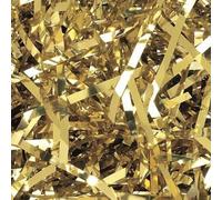 Metallic Shredded Tissue Paper Christmas Hamper Gift Packing (10, GOLD)