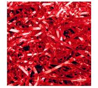Metallic Shredded Tissue Paper Christmas Hamper Gift Packing (140 g, RED)