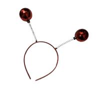 Metallic Silver Headband With Two Swinging Balls Costume Headwear Hair Accessories Festival Headpiece For Party Costumes Halloween Headwear