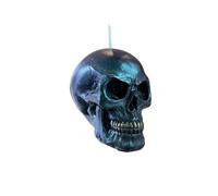 Metallic Skull Light Pull with Cord and Connector (Metallic Teal)