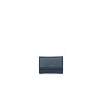 Coccinelle Purse Metallic Soft Wallet Grainy Leather Deep Blue