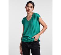 Metallic T-Shirt with V-Neck mint green