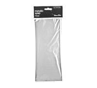 Metallic Tissue , Silver, 4 Sheets each 70mm x 50mm