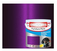 Metallic Water-Based Furniture Paint Satin Finish, No Primer Required, Interior/Exterior Non Toxic Eco Friendly 250ML Plastic, Metal & Wood Fast Drying (Karma Purple Metallic)