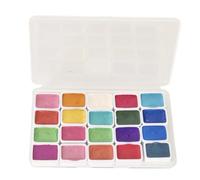 Metallic Watercolour Paint Set, Meta-llic Watercolour Paints, Watercolour Watercolour Set, Watercolours Solid Glitter Watercolours, Soluble and Mixable for Artists, Masters, Beginners (20 Colours)